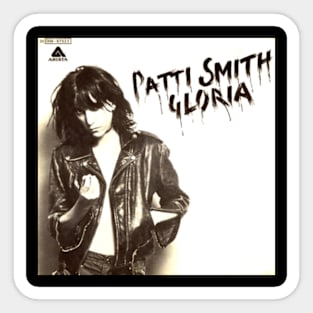 Gloria 1976 Classic Punk Rock Anthem Throwback Design Sticker